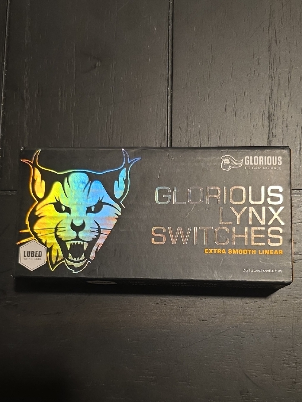 Glorious Lynx Switches - Black Holographic Box